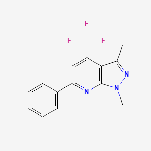 1,3-dimethyl-6-phenyl-4-(trifluoromethyl)-1H-pyrazolo[3,4-b]pyridine