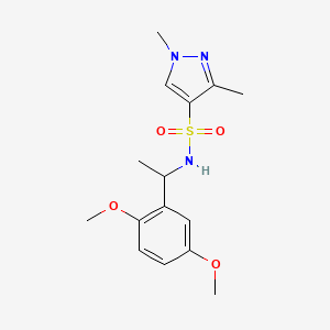 N-[1-(2,5-dimethoxyphenyl)ethyl]-1,3-dimethyl-1H-pyrazole-4-sulfonamide