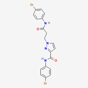 N-(4-bromophenyl)-1-{3-[(4-bromophenyl)amino]-3-oxopropyl}-1H-pyrazole-3-carboxamide