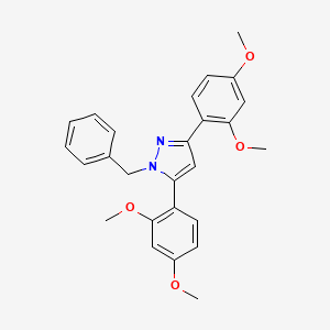 1-benzyl-3,5-bis(2,4-dimethoxyphenyl)-1H-pyrazole