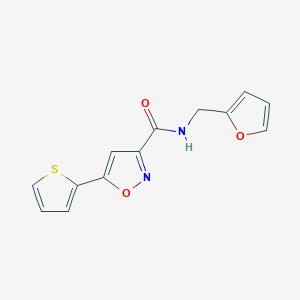 N-(2-furylmethyl)-5-thien-2-ylisoxazole-3-carboxamide