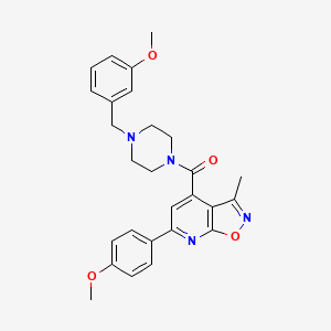 [4-(3-Methoxybenzyl)piperazin-1-yl][6-(4-methoxyphenyl)-3-methyl[1,2]oxazolo[5,4-b]pyridin-4-yl]methanone