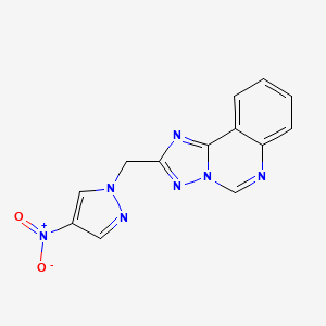 2-[(4-nitro-1H-pyrazol-1-yl)methyl][1,2,4]triazolo[1,5-c]quinazoline