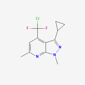 4-[chloro(difluoro)methyl]-3-cyclopropyl-1,6-dimethyl-1H-pyrazolo[3,4-b]pyridine