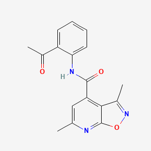 N-(2-acetylphenyl)-3,6-dimethyl[1,2]oxazolo[5,4-b]pyridine-4-carboxamide