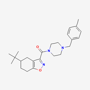 (5-Tert-butyl-4,5,6,7-tetrahydro-1,2-benzoxazol-3-yl)[4-(4-methylbenzyl)piperazin-1-yl]methanone