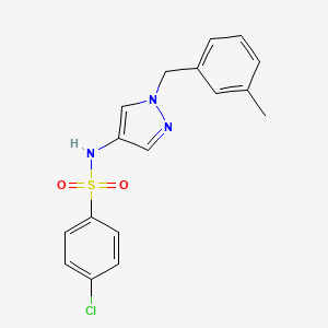 4-chloro-N-[1-(3-methylbenzyl)-1H-pyrazol-4-yl]benzenesulfonamide