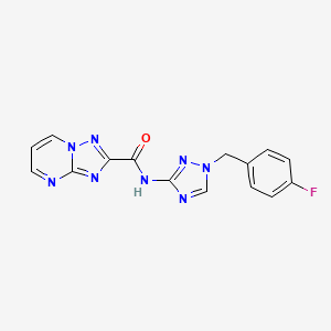 N-[1-(4-fluorobenzyl)-1H-1,2,4-triazol-3-yl][1,2,4]triazolo[1,5-a]pyrimidine-2-carboxamide