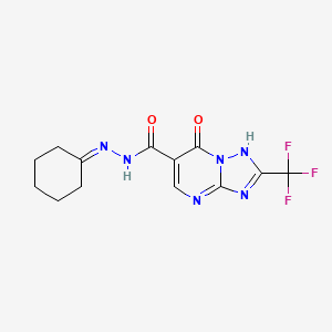 N'-cyclohexylidene-7-hydroxy-2-(trifluoromethyl)[1,2,4]triazolo[1,5-a]pyrimidine-6-carbohydrazide