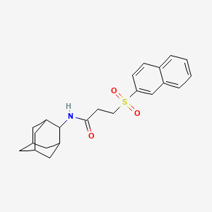 N~1~-(2-Adamantyl)-3-(2-naphthylsulfonyl)propanamide