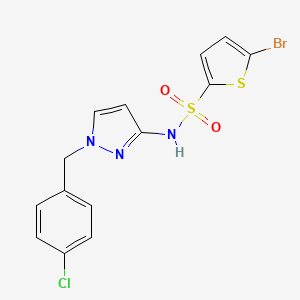 5-bromo-N-[1-(4-chlorobenzyl)-1H-pyrazol-3-yl]thiophene-2-sulfonamide