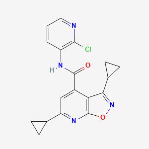 N-(2-chloropyridin-3-yl)-3,6-dicyclopropyl[1,2]oxazolo[5,4-b]pyridine-4-carboxamide