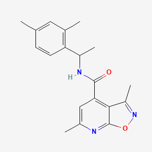 N-[1-(2,4-dimethylphenyl)ethyl]-3,6-dimethyl[1,2]oxazolo[5,4-b]pyridine-4-carboxamide