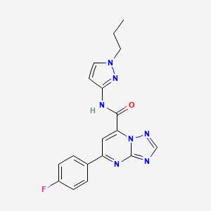 5-(4-fluorophenyl)-N-(1-propyl-1H-pyrazol-3-yl)[1,2,4]triazolo[1,5-a]pyrimidine-7-carboxamide