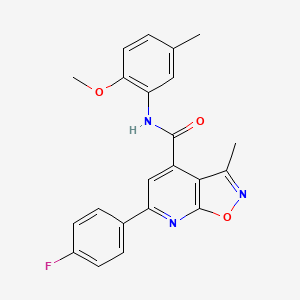 6-(4-fluorophenyl)-N-(2-methoxy-5-methylphenyl)-3-methyl[1,2]oxazolo[5,4-b]pyridine-4-carboxamide