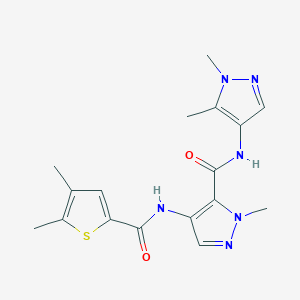 N-(1,5-dimethyl-1H-pyrazol-4-yl)-4-{[(4,5-dimethylthiophen-2-yl)carbonyl]amino}-1-methyl-1H-pyrazole-5-carboxamide