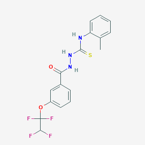 N-(2-methylphenyl)-2-{[3-(1,1,2,2-tetrafluoroethoxy)phenyl]carbonyl}hydrazinecarbothioamide