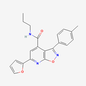 6-(furan-2-yl)-3-(4-methylphenyl)-N-propyl[1,2]oxazolo[5,4-b]pyridine-4-carboxamide