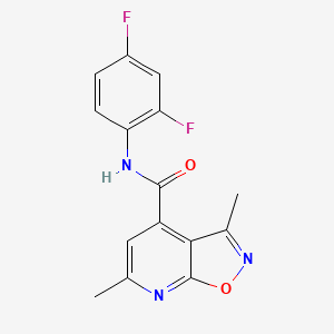 N-(2,4-difluorophenyl)-3,6-dimethyl[1,2]oxazolo[5,4-b]pyridine-4-carboxamide