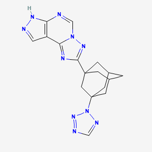 2-[3-(2H-1,2,3,4-Tetraazol-2-YL)-1-adamantyl]-7H-pyrazolo[4,3-E][1,2,4]triazolo[1,5-C]pyrimidine