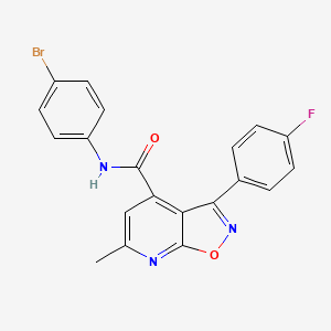 N-(4-bromophenyl)-3-(4-fluorophenyl)-6-methyl[1,2]oxazolo[5,4-b]pyridine-4-carboxamide