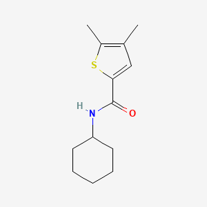 molecular formula C13H19NOS B10938050 N-cyclohexyl-4,5-dimethylthiophene-2-carboxamide 