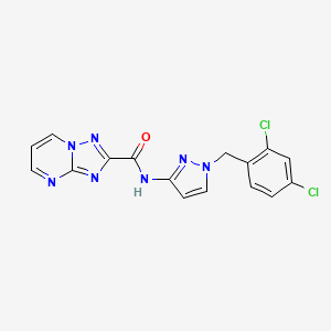 N-[1-(2,4-dichlorobenzyl)-1H-pyrazol-3-yl][1,2,4]triazolo[1,5-a]pyrimidine-2-carboxamide