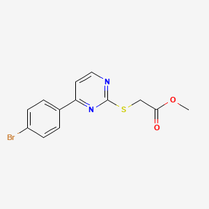 Methyl {[4-(4-bromophenyl)pyrimidin-2-yl]sulfanyl}acetate