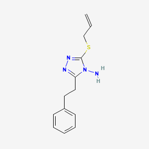 3-(2-phenylethyl)-5-(prop-2-en-1-ylsulfanyl)-4H-1,2,4-triazol-4-amine