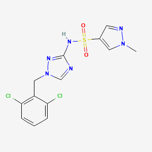 N-[1-(2,6-dichlorobenzyl)-1H-1,2,4-triazol-3-yl]-1-methyl-1H-pyrazole-4-sulfonamide