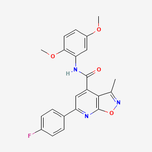 N-(2,5-dimethoxyphenyl)-6-(4-fluorophenyl)-3-methyl[1,2]oxazolo[5,4-b]pyridine-4-carboxamide