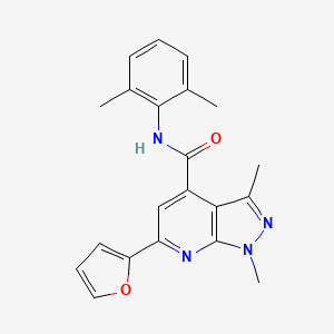 N-(2,6-dimethylphenyl)-6-(furan-2-yl)-1,3-dimethyl-1H-pyrazolo[3,4-b]pyridine-4-carboxamide