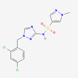 N-[1-(2,4-dichlorobenzyl)-1H-1,2,4-triazol-3-yl]-1-methyl-1H-pyrazole-4-sulfonamide