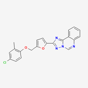 2-{5-[(4-Chloro-2-methylphenoxy)methyl]furan-2-yl}[1,2,4]triazolo[1,5-c]quinazoline