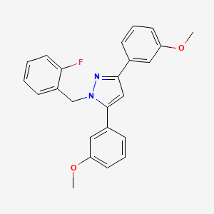 1-(2-fluorobenzyl)-3,5-bis(3-methoxyphenyl)-1H-pyrazole