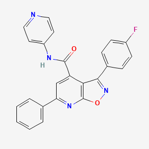 3-(4-fluorophenyl)-6-phenyl-N-(pyridin-4-yl)[1,2]oxazolo[5,4-b]pyridine-4-carboxamide