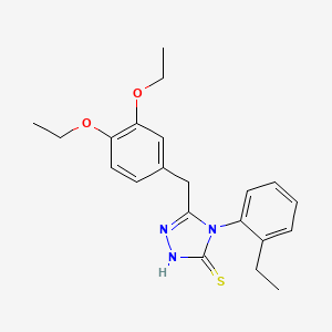 5-(3,4-diethoxybenzyl)-4-(2-ethylphenyl)-4H-1,2,4-triazole-3-thiol