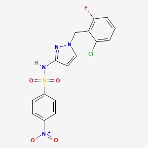 N-[1-(2-chloro-6-fluorobenzyl)-1H-pyrazol-3-yl]-4-nitrobenzenesulfonamide