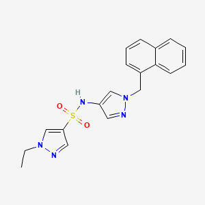 1-ethyl-N-[1-(naphthalen-1-ylmethyl)-1H-pyrazol-4-yl]-1H-pyrazole-4-sulfonamide