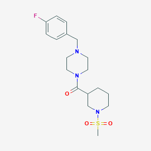 [4-(4-Fluorobenzyl)piperazin-1-yl][1-(methylsulfonyl)piperidin-3-yl]methanone