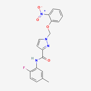 N-(2-fluoro-5-methylphenyl)-1-[(2-nitrophenoxy)methyl]-1H-pyrazole-3-carboxamide