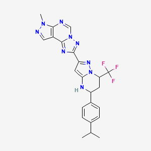 2-[5-(4-Isopropylphenyl)-7-(trifluoromethyl)-4,5,6,7-tetrahydropyrazolo[1,5-A]pyrimidin-2-YL]-7-methyl-7H-pyrazolo[4,3-E][1,2,4]triazolo[1,5-C]pyrimidine