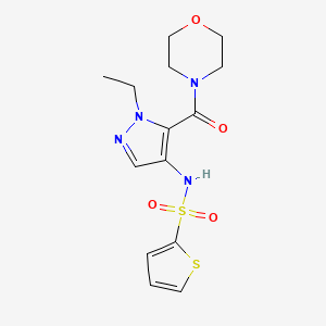 N-[1-ethyl-5-(morpholin-4-ylcarbonyl)-1H-pyrazol-4-yl]thiophene-2-sulfonamide