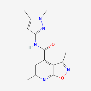 N-(1,5-dimethyl-1H-pyrazol-3-yl)-3,6-dimethyl[1,2]oxazolo[5,4-b]pyridine-4-carboxamide