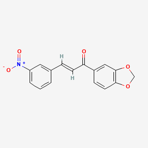 (E)-1-(1,3-benzodioxol-5-yl)-3-(3-nitrophenyl)prop-2-en-1-one