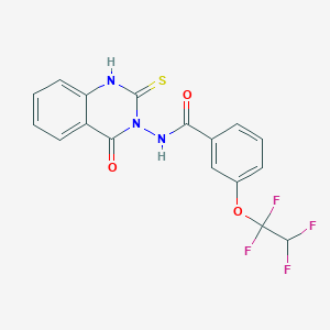 N-(4-oxo-2-sulfanylquinazolin-3(4H)-yl)-3-(1,1,2,2-tetrafluoroethoxy)benzamide