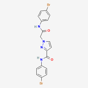 N-(4-bromophenyl)-1-{2-[(4-bromophenyl)amino]-2-oxoethyl}-1H-pyrazole-3-carboxamide