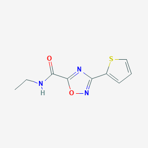 N-ethyl-3-(thiophen-2-yl)-1,2,4-oxadiazole-5-carboxamide