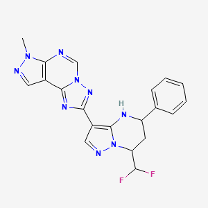 2-[7-(difluoromethyl)-5-phenyl-4,5,6,7-tetrahydropyrazolo[1,5-a]pyrimidin-3-yl]-7-methyl-7H-pyrazolo[4,3-e][1,2,4]triazolo[1,5-c]pyrimidine