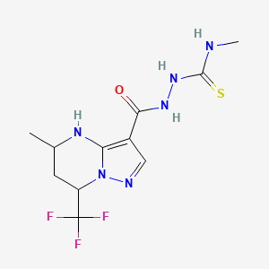 N-methyl-2-{[5-methyl-7-(trifluoromethyl)-4,5,6,7-tetrahydropyrazolo[1,5-a]pyrimidin-3-yl]carbonyl}hydrazinecarbothioamide